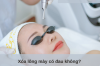 Xóa lông mày có đau không? 