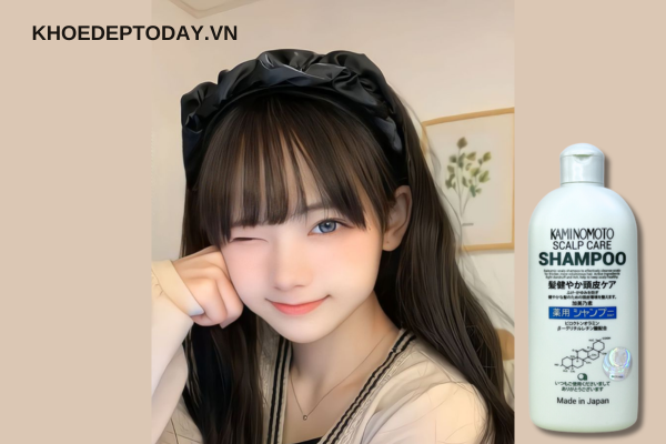 Giúp tóc suôn mượt bằng dầu gội đầu Kaminomoto