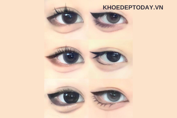 Các kiểu đuôi mắt cơ bản