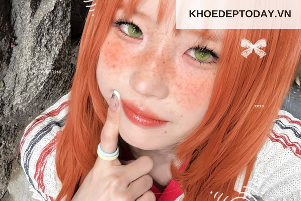 Màu cam có cần tẩy tóc không