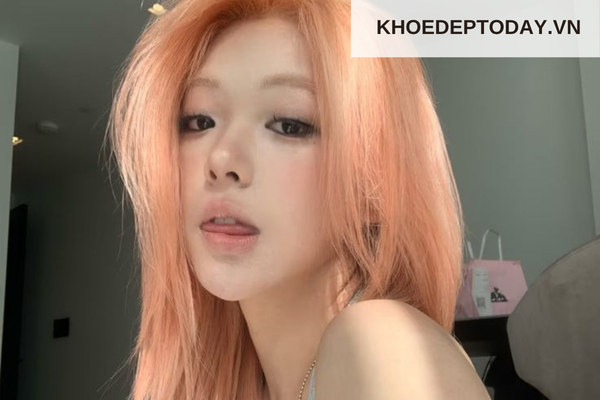 Nhuộm tóc màu cam nhạt