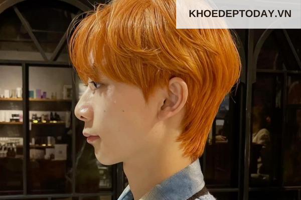 Nhuộm tóc màu cam nam có cần tẩy tóc không