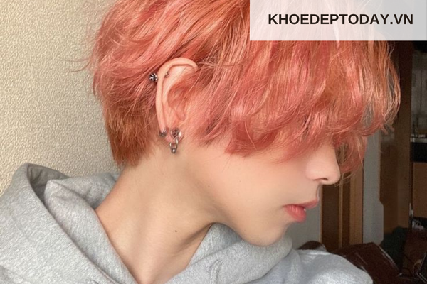Nhuộm tóc màu hồng cam nam có phù hợp không?
