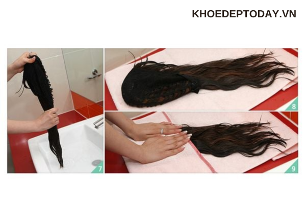 Bước 5: Làm khô tóc