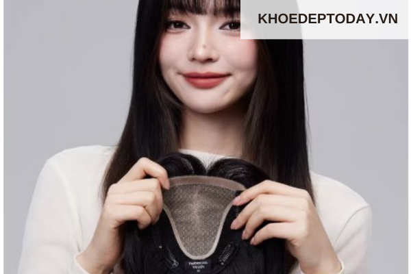 Phần lưới và đế tóc giả làm bằng gì?