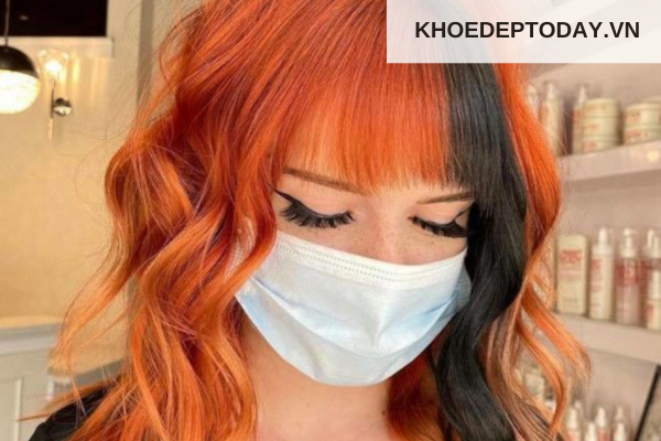 Tóc cam ánh đen nhẹ