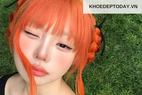 Tóc nâu cam đào hợp với kiểu tóc nào?